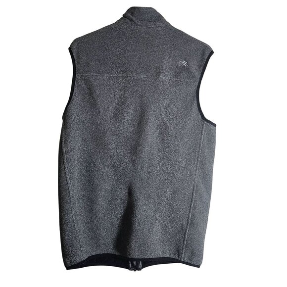 Solaris Men’s Gray Fleece Vest M Outdoor Utility Quiet Luxury Athflow Techwear - Picture 3 of 11